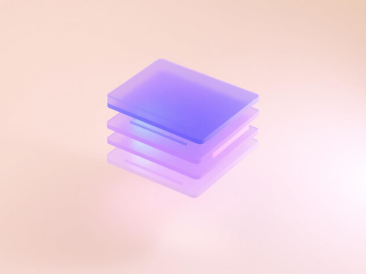 Layered translucent cards representing structured clinical review data